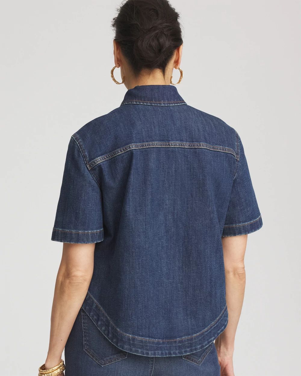 トップス AGING DENIM SHIRT JACKET(INDIGO) AGING DENIM SHIRT JACKET(INDIGO)